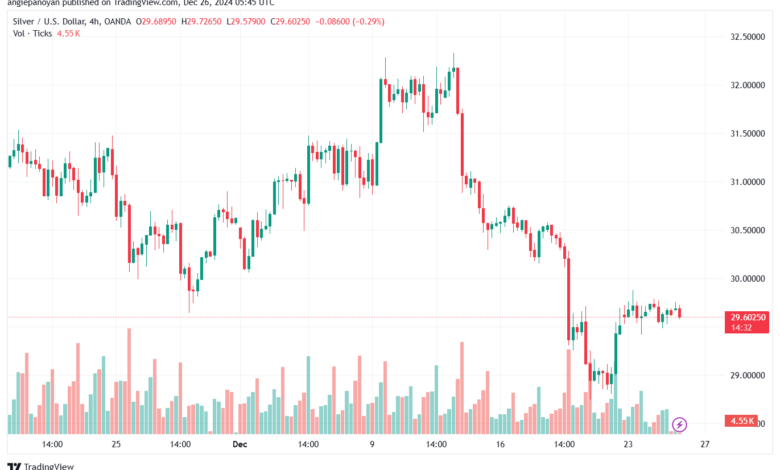 تحليل الفضة 25-12-2024 SILVER XAGUSD