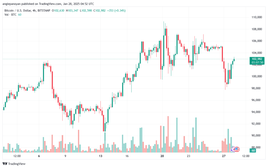 تحليل البتكوين دولار BTCUSD-28-1-2025