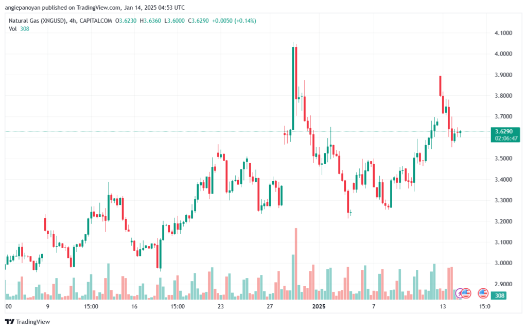 تحليل الغاز الطبيعي NATURAL GAS 14-1-2025