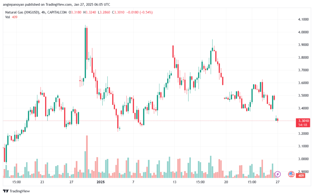 تحليل الغاز الطبيعي NATURAL GAS 27-1-2025