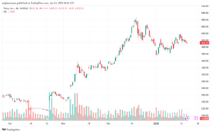 تحليل سهم تسلا الفني TSLA-24-1-2025