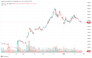 تحليل سهم تسلا الفني TSLA-30-1-2025