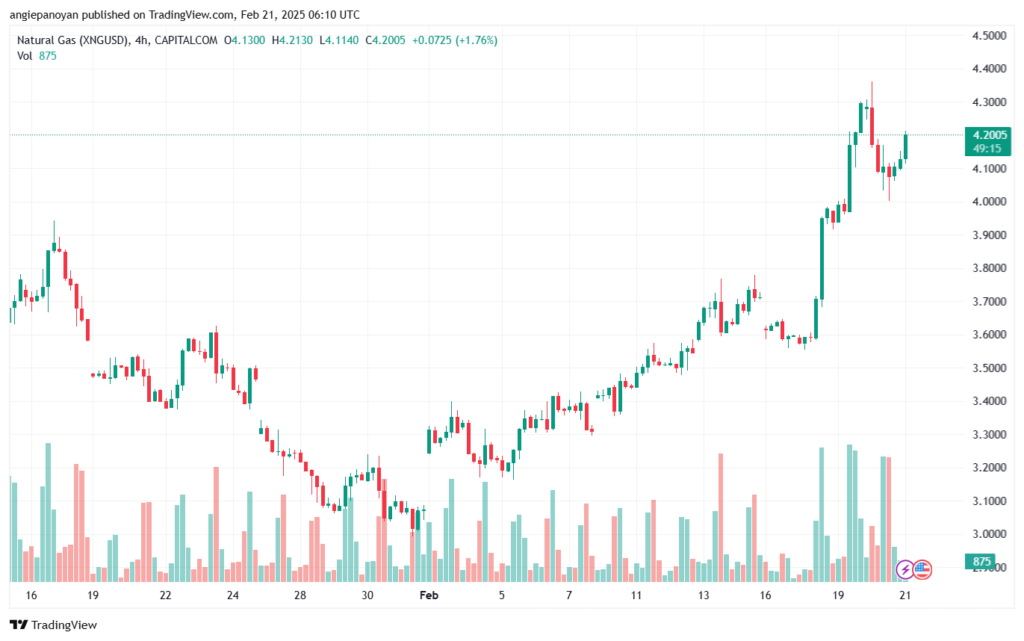 تحليل الغاز الطبيعي NATURAL GAS 21-2-2025