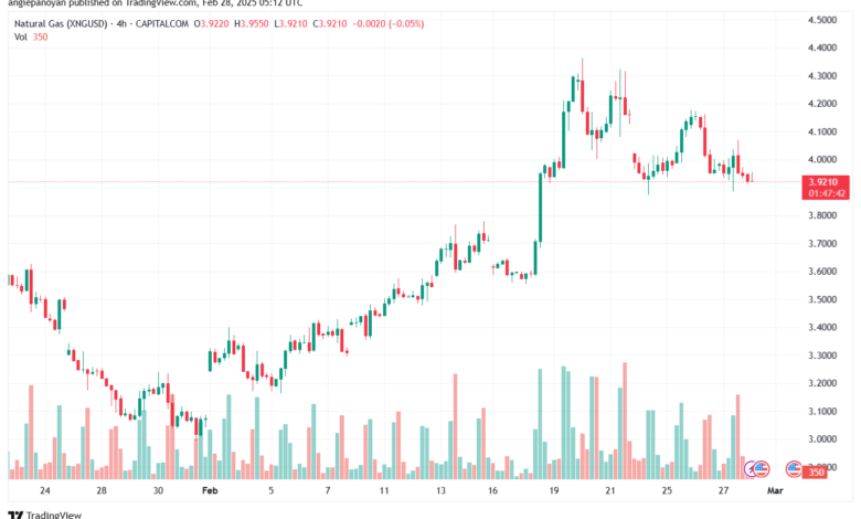 تحليل الغاز الطبيعي NATURAL GAS 28-2-2025