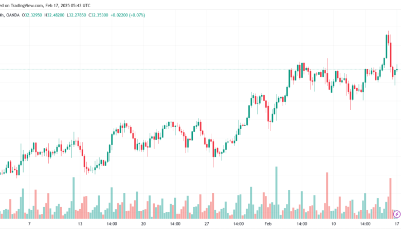 تحليل الفضة 17-2-2025 SILVER XAGUSD