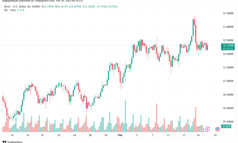 تحليل الفضة 18-2-2025 SILVER XAGUSD