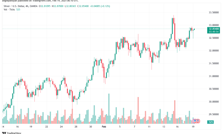 تحليل الفضة 19-2-2025 SILVER XAGUSD