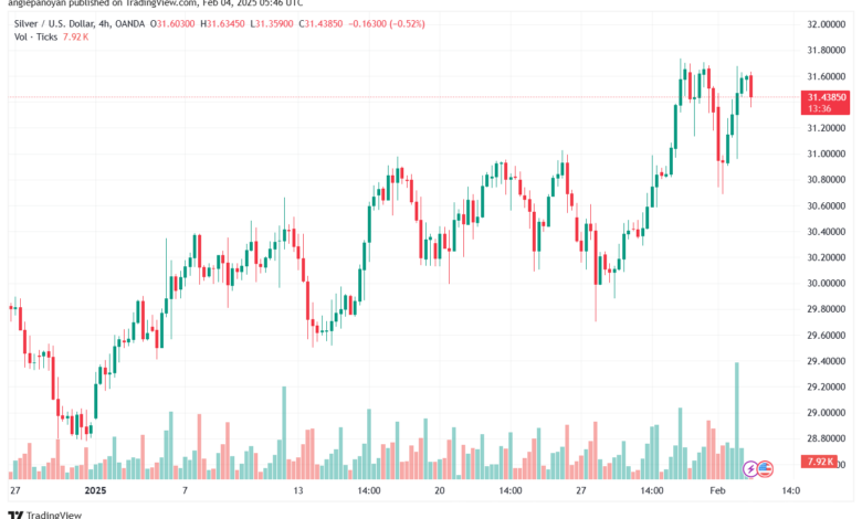 تحليل الفضة 4-2-2025 SILVER XAGUSD