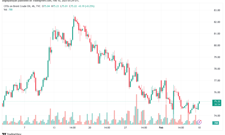 تحليل خام 10-2-2025 BRENT OIL