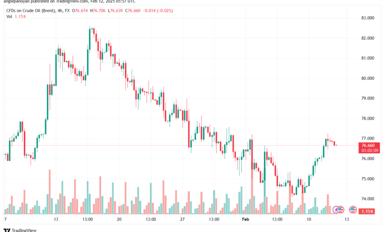 تحليل خام 12-2-2025 BRENT OIL