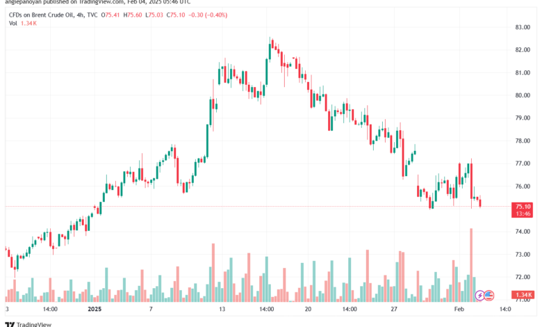 تحليل خام 4-2-2025 BRENT OIL