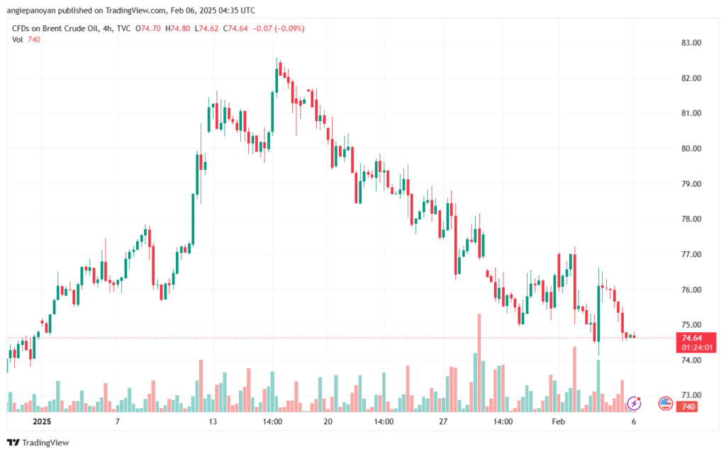 تحليل خام 6-2-2025 BRENT OIL