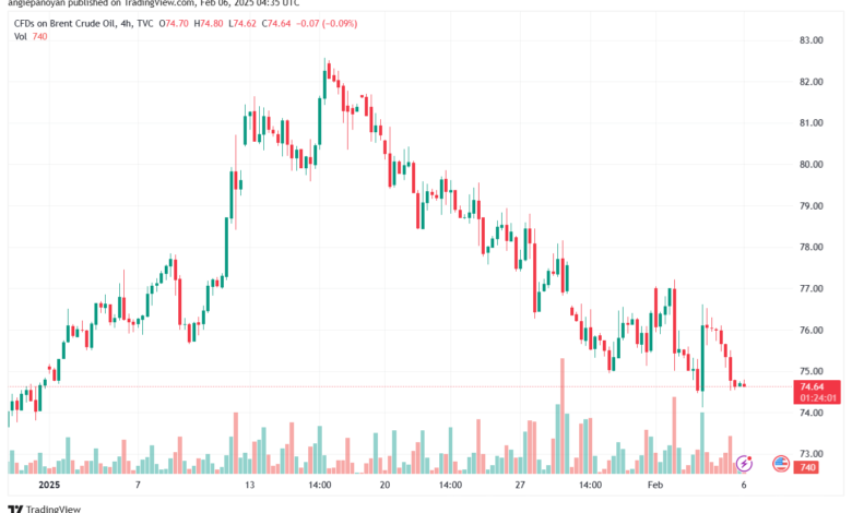 تحليل خام 6-2-2025 BRENT OIL