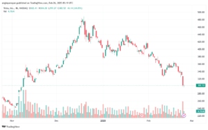 تحليل سهم تسلا الفني TSLA-26-2-2025