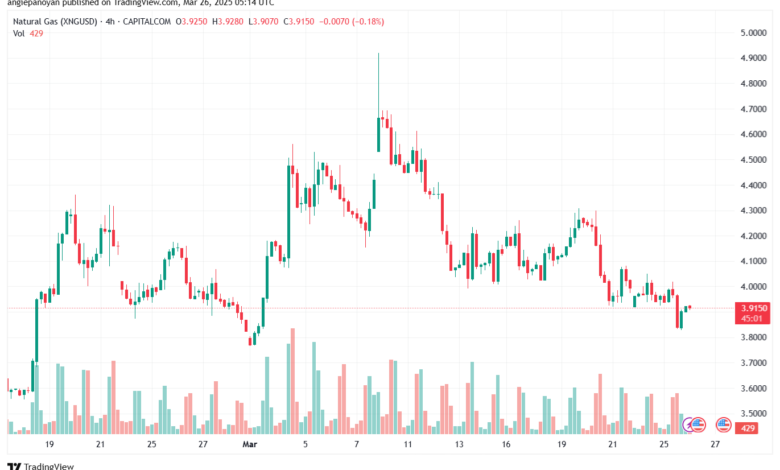 تحليل الغاز الطبيعي NATURAL GAS 26-3-2025