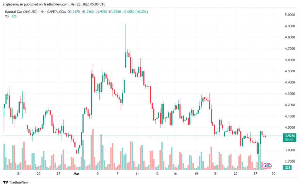 تحليل الغاز الطبيعي NATURAL GAS 28-3-2025