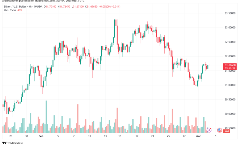 تحليل الفضة 4-3-2025 SILVER XAGUSD