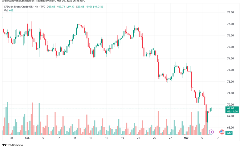 تحليل خام 6-3-2025 BRENT OIL