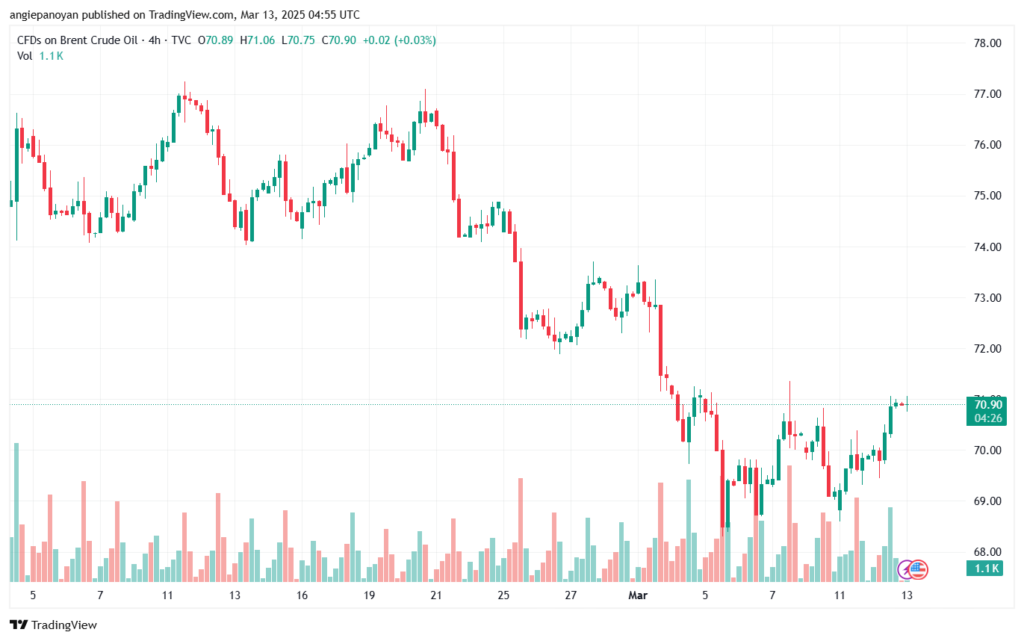 تحليل خام برنت 13-3-2025 BRENT OIL