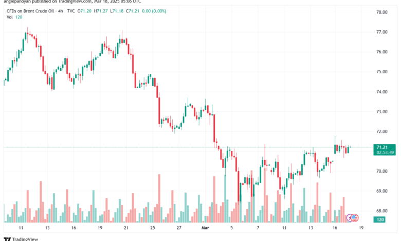 تحليل خام برنت 18-3-2025 BRENT OIL
