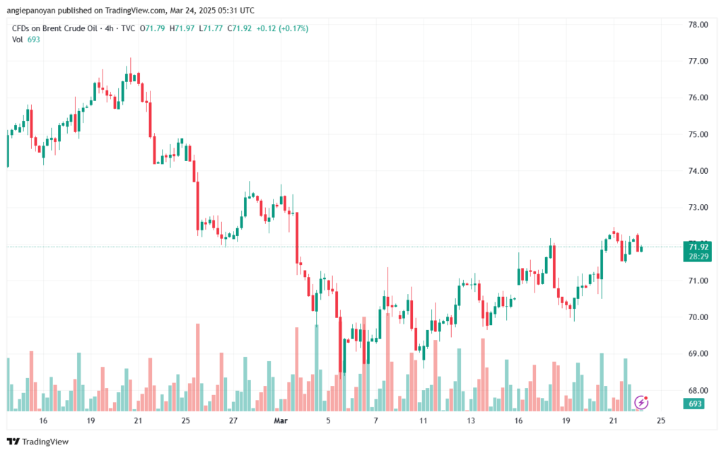 تحليل خام برنت 24-3-2025 BRENT OIL