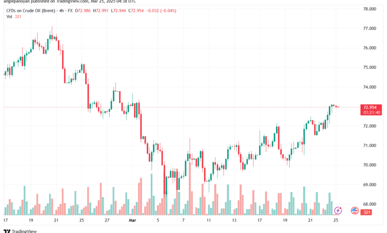 تحليل خام برنت 25-3-2025 BRENT OIL