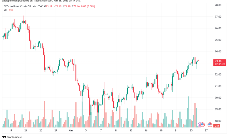 تحليل خام برنت 26-3-2025 BRENT OIL