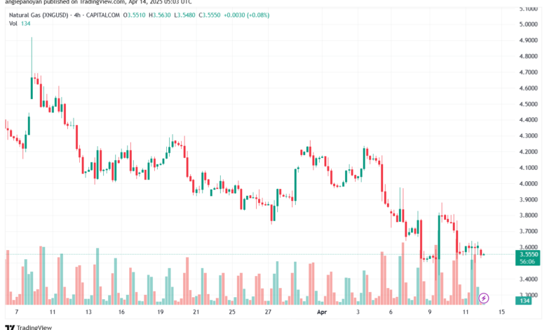 تحليل الغاز الطبيعي NATURAL GAS 14-4-2025