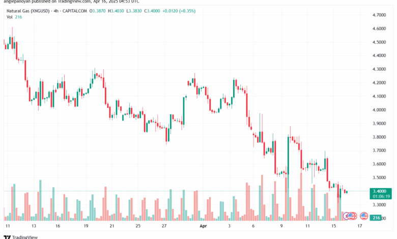 تحليل الغاز الطبيعي NATURAL GAS 16-4-2025