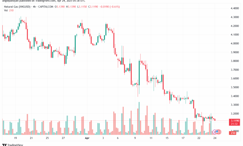 تحليل الغاز الطبيعي NATURAL GAS 24-4-2025