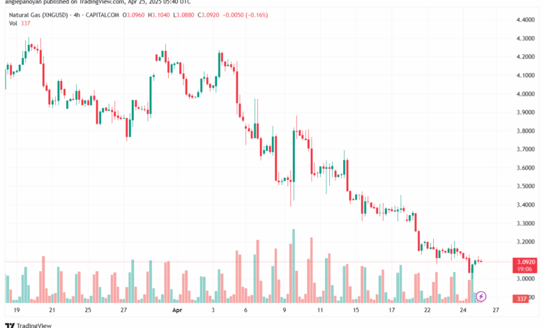 تحليل الغاز الطبيعي NATURAL GAS 25-4-2025