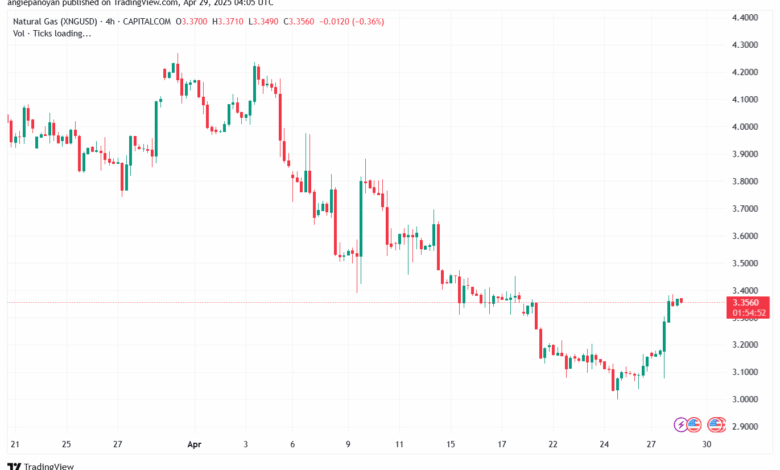 تحليل الغاز الطبيعي NATURAL GAS 29-4-2025
