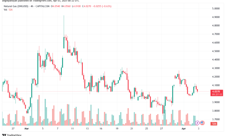 تحليل الغاز الطبيعي NATURAL GAS 3-4-2025
