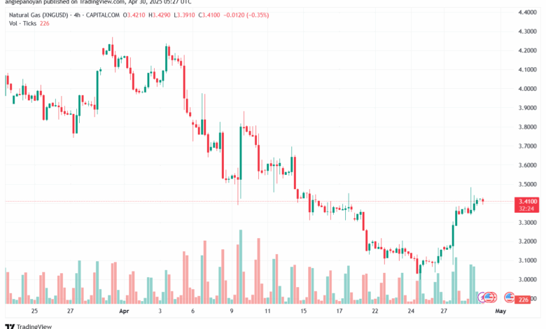 تحليل الغاز الطبيعي NATURAL GAS 30-4-2025