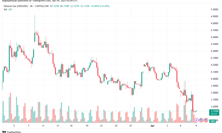 تحليل الغاز الطبيعي NATURAL GAS 9-4-2025
