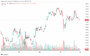تحليل سهم تسلا الفني TSLA 1-7-2025
