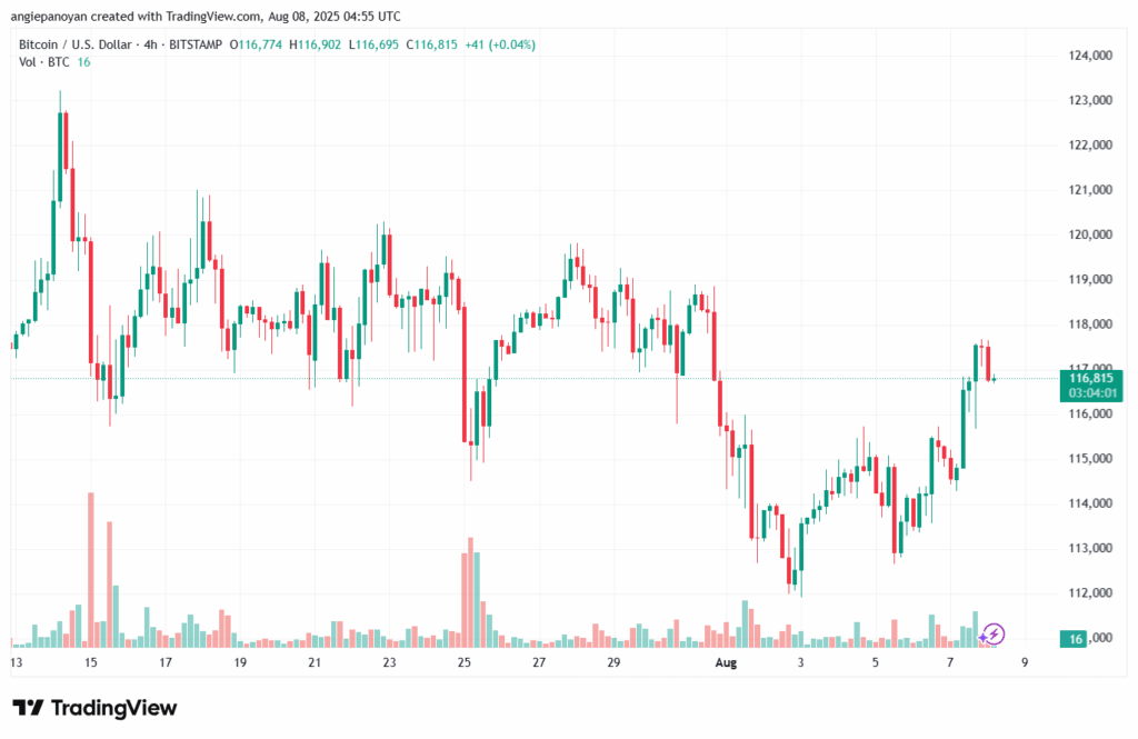 تحليل البتكوين دولار BTCUSD-8-8-2025