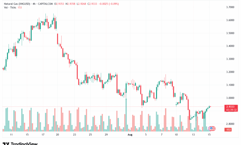 تحليل الغاز الطبيعي NATURAL GAS 15-8-2025