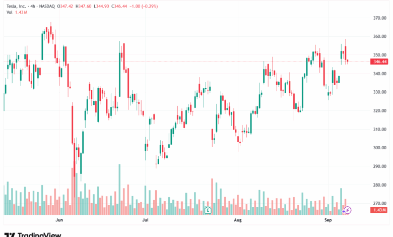 تحليل سهم تسلا الفني TSLA -09-9-2025