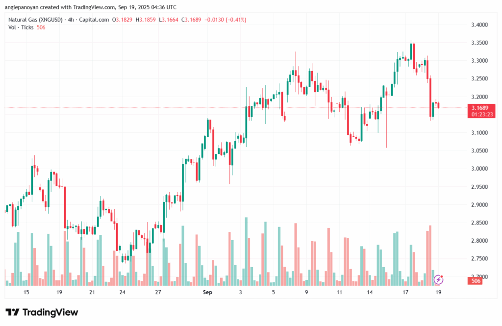 تحليل الغاز الطبيعي NATURAL GAS 19-9-2025