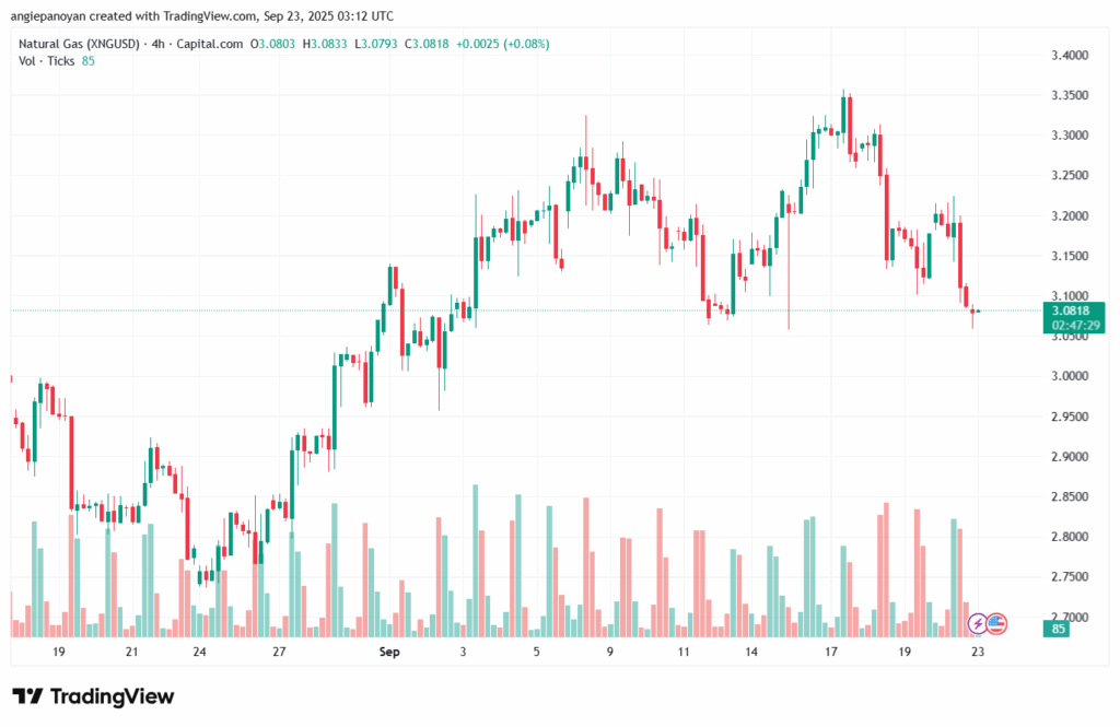 تحليل الغاز الطبيعي NATURAL GAS 23-9-2025
