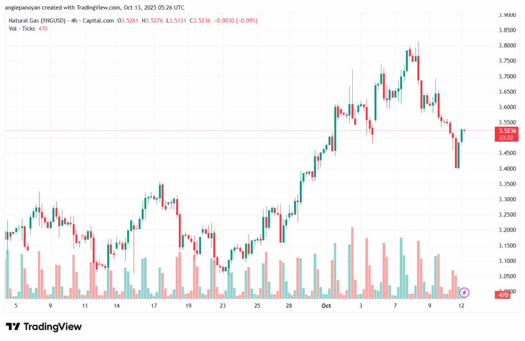 تحليل الغاز الطبيعي NATURAL GAS 13-10-2025
