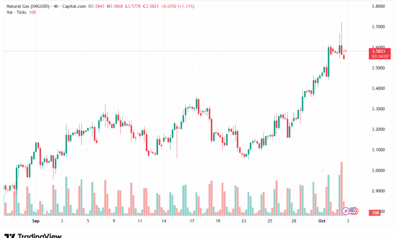 تحليل الغاز الطبيعي NATURAL GAS 3-10-2025