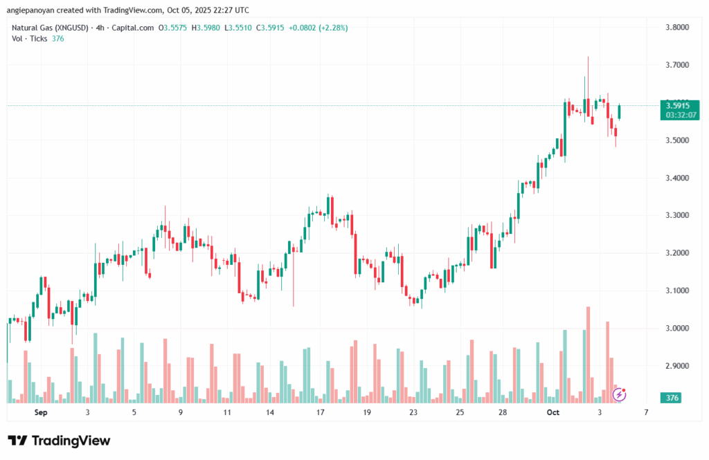 تحليل الغاز الطبيعي NATURAL GAS 6-10-2025