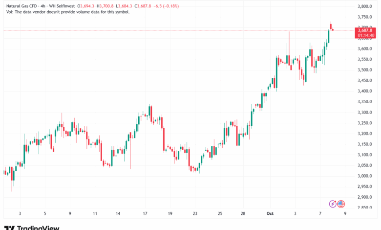 تحليل الغاز الطبيعي NATURAL GAS 8-10-2025