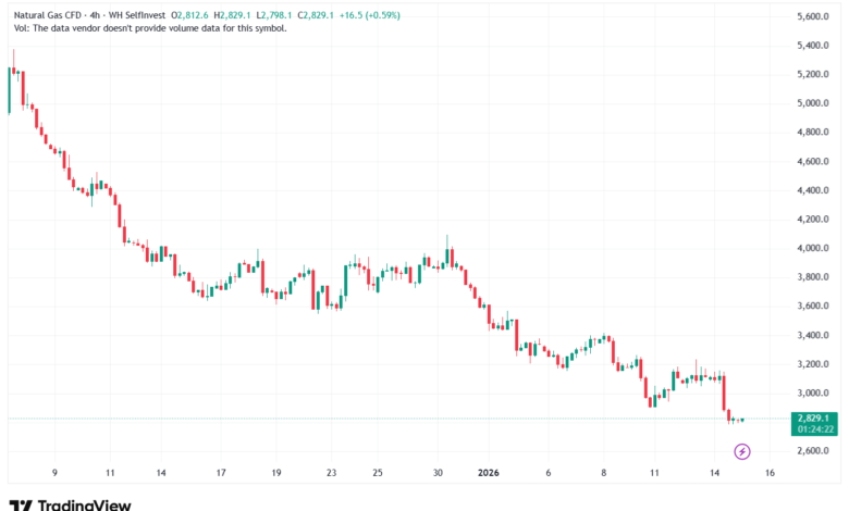 تحليل الغاز الطبيعي NATURAL GAS 15-1-2026