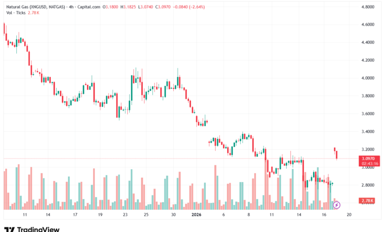 تحليل الغاز الطبيعي NATURAL GAS 19-1-2026