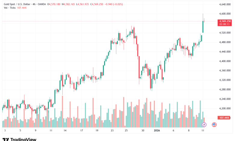 تحليل الذهب-XAUUSD-12-1-2026