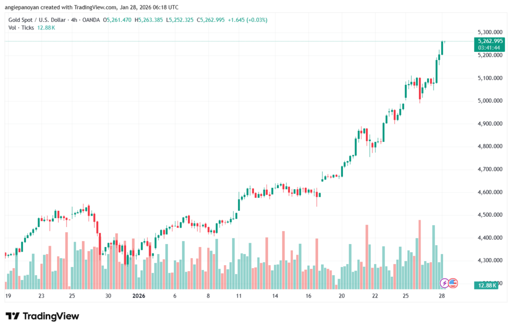 تحليل الذهب-XAUUSD-28-1-2026
