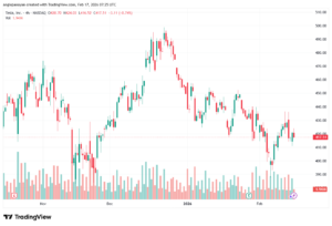 تحليل سهم تسلا الفني TSLA -17-02-2026